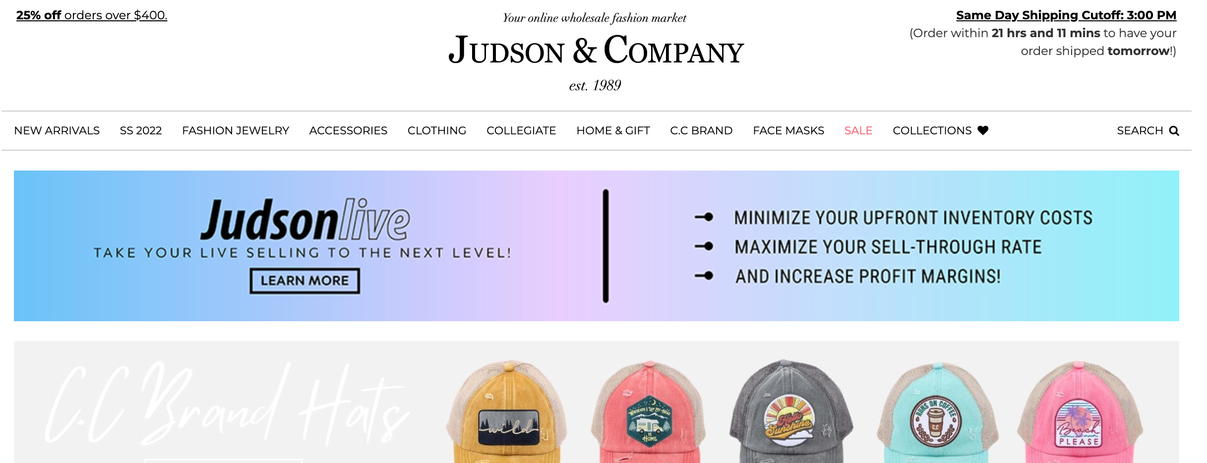 judson boutique wholesale